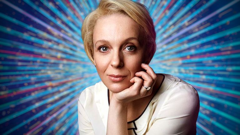 Actress Amanda Abbington is one of the contestants for Strictly Come Dancing 2023. Pic: BBC