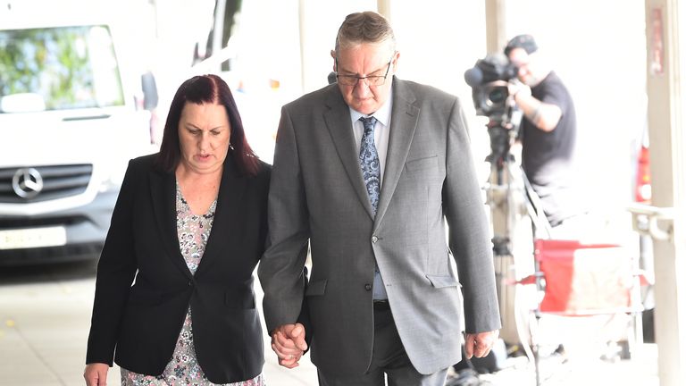 John and Susan Letby, the parents of nurse Lucy Letby, outside Manchester Crown Court ahead of the verdict in the case of the nurse who is accused of the murder of seven babies and the attempted murder of another ten, between June 2015 and June 2016 while working on the neonatal unit of the Countess of Chester Hospital. Picture date: Friday August 11, 2023.
