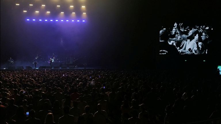 The Killers were booed during their gig in Georgia. Pic: Ekaterina Pirogova/via Reuters