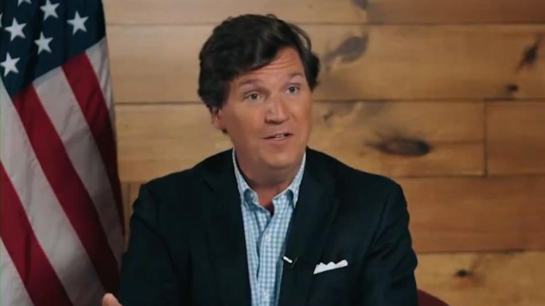 Tucker Carlson interviews Donald Trump on X, formerly known as Twitter