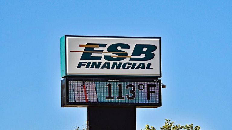 Temperature marquee sign. Pic: Mark Reinstein/MediaPunch /IPX