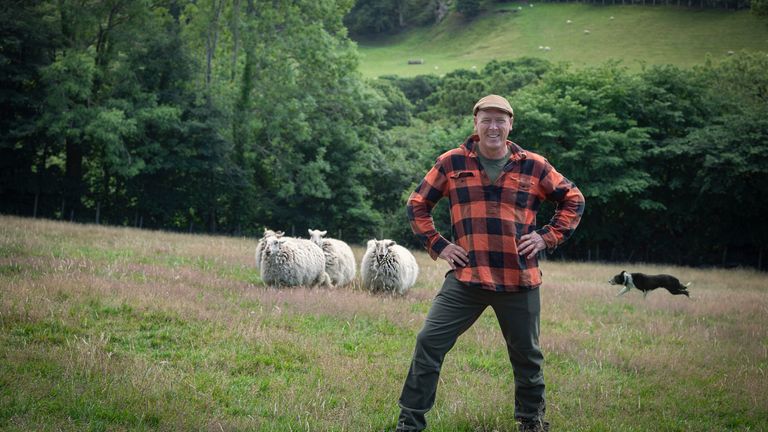 Welsh Farmer Gareth Wyn Jones at his farm on Llanfairfechan. Pic: Mandy Jones