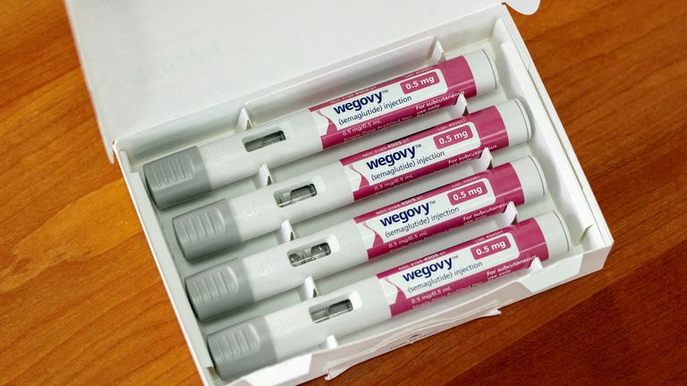 Injector pens for the Wegovy weight loss drug. File pic