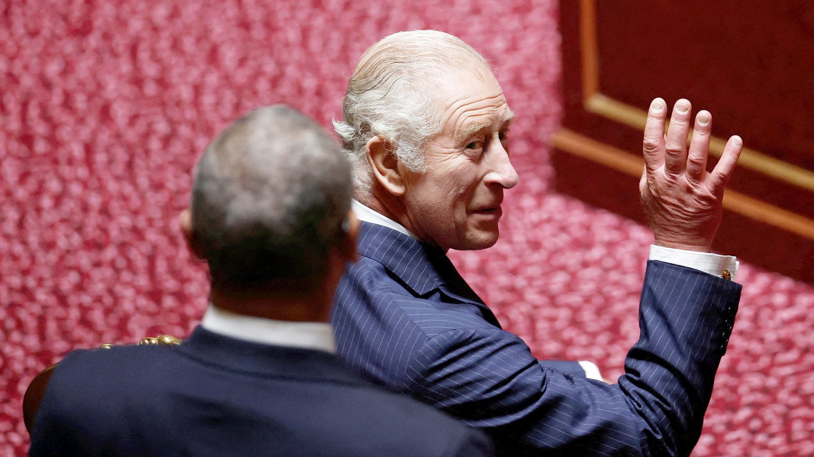 King Charles addresses French Senate