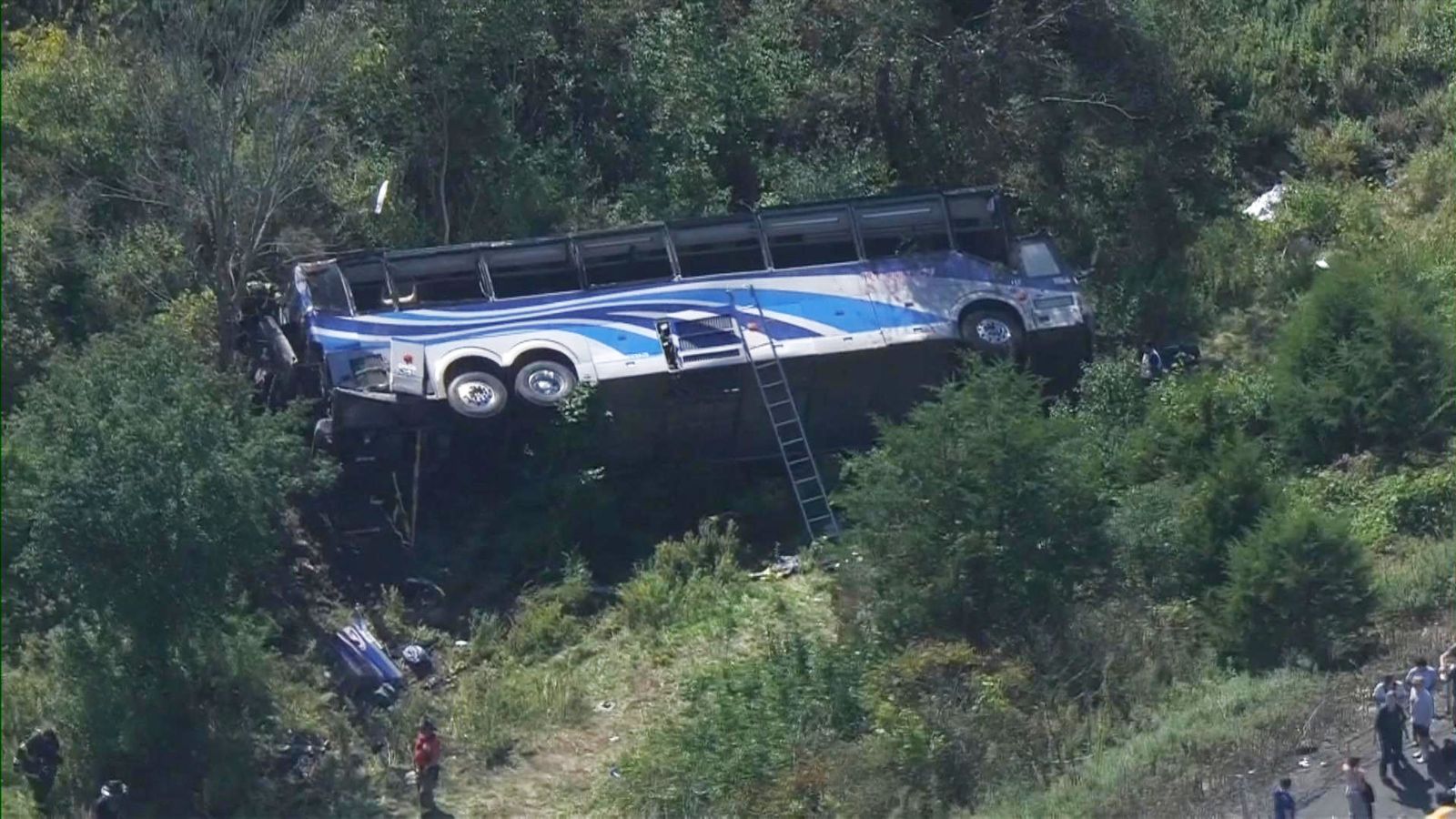 One dead and dozens injured after bus crash in New York State