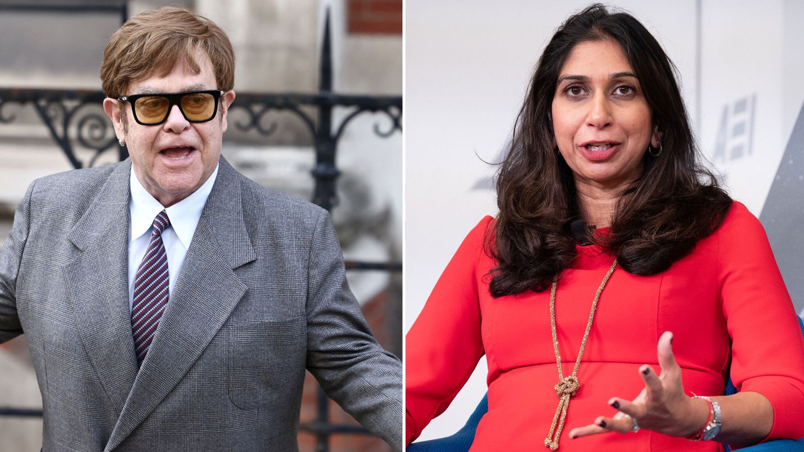 Suella Braverman hits back at Sir Elton John criticism of speech - as she brushes off claims she is aiming for Tory leadership