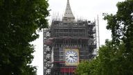 The tower around Big Ben was refurbished recently. File pic