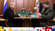 Russian President Vladimir Putin attends a meeting with Chechen leader Ramzan Kadyrov in Moscow, Russia, September 28, 2023. Sputnik/Mikhail Metzel/Pool via REUTERS ATTENTION EDITORS - THIS IMAGE WAS PROVIDED BY A THIRD PARTY.