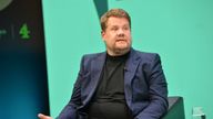 James Corden speaking at the RTS event in Cambridge. Pic: RTS/Richard Kendal