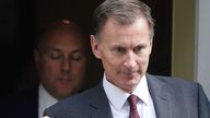 Jeremy Hunt took part in the interview ahead of the spring budget