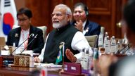 Indian Prime Minister Narendra Modi at the G20 summit