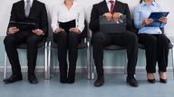 Business people sitting on chair. Pic: Stock