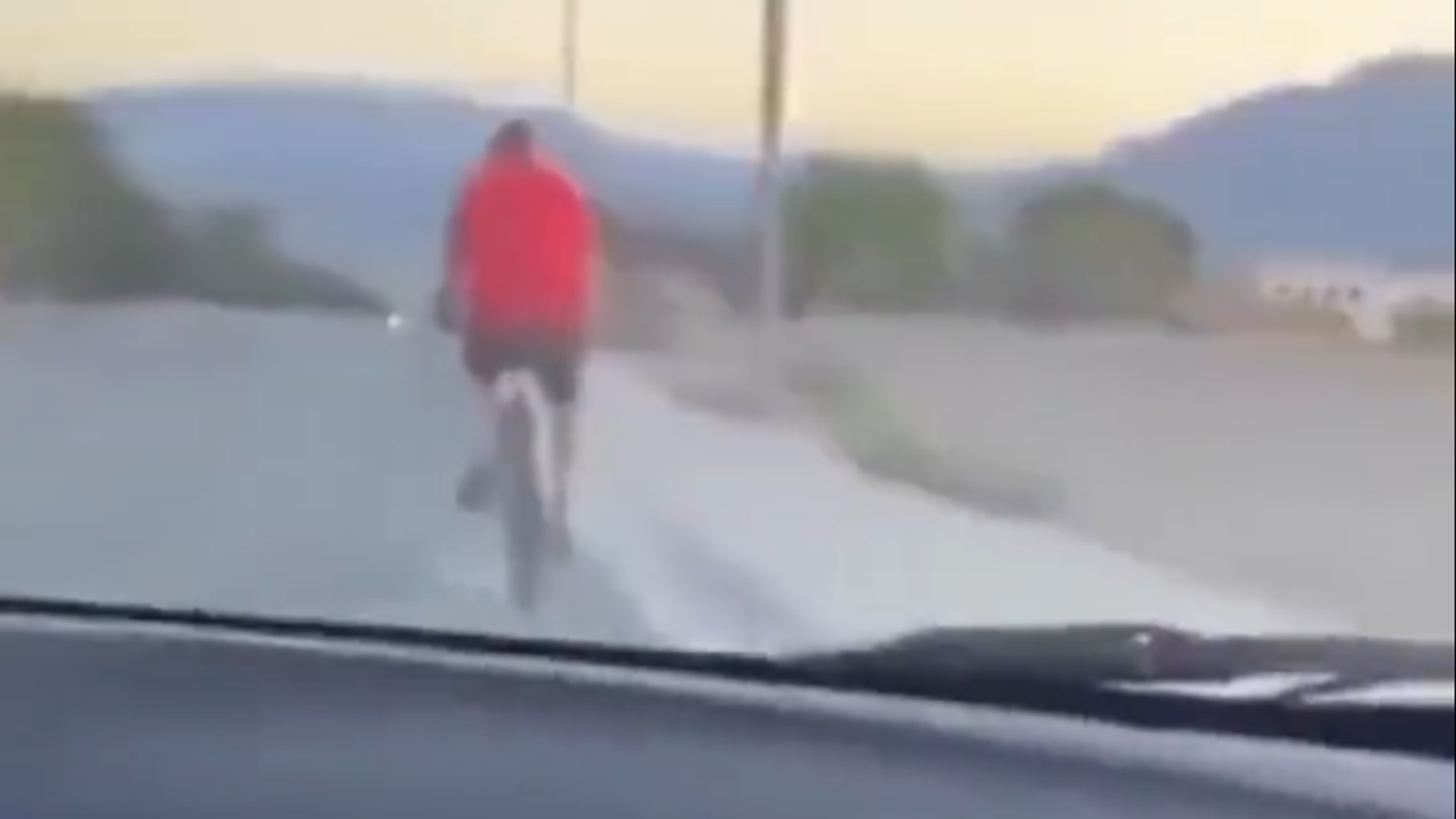 Las Vegas Teens steal car hit and run car and man in bicycle for