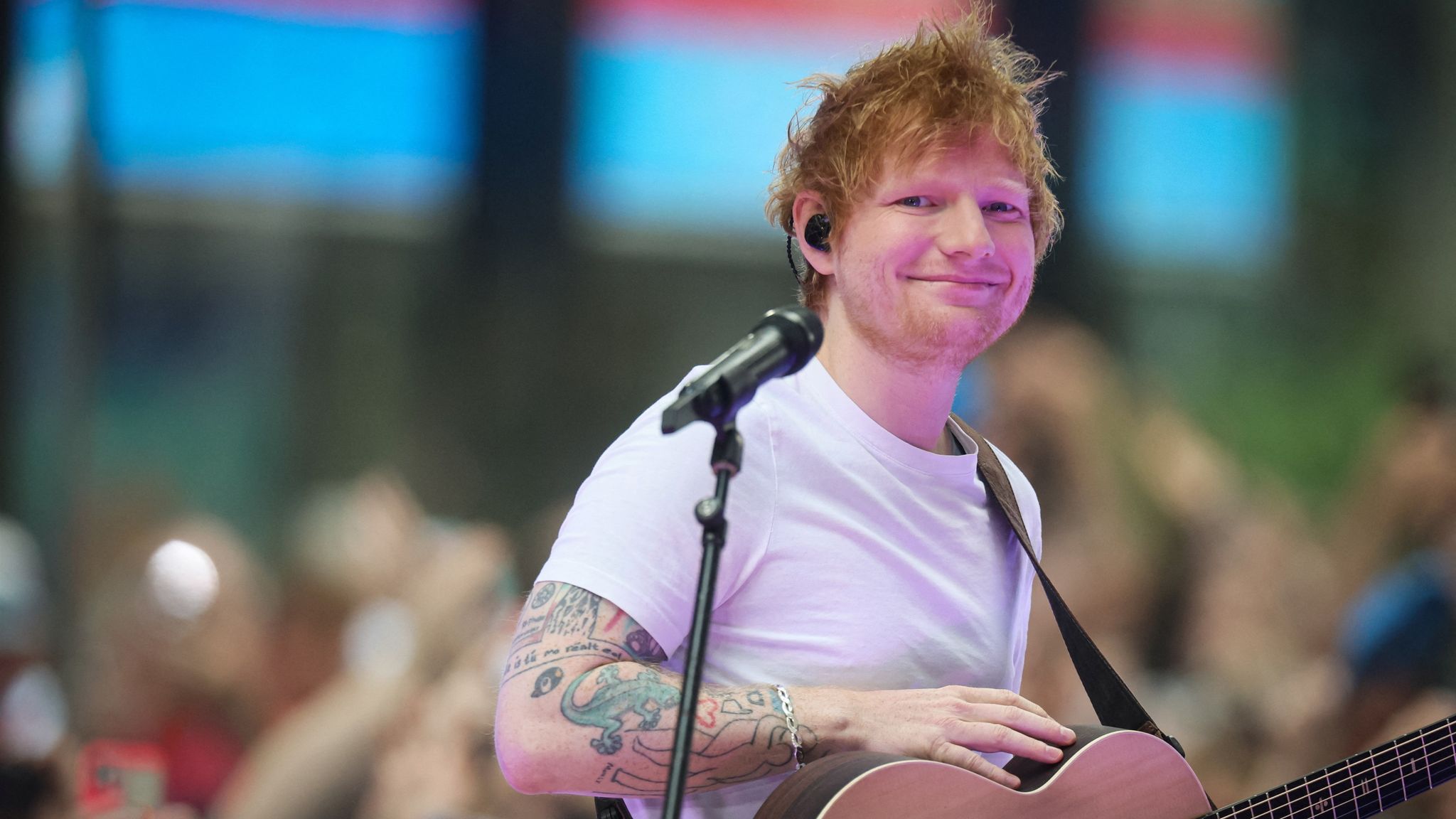 Ed Sheeran reveals he's been secretly recording a live version of new album Autumn Variations in fans' homes | Ents & Arts News | Sky News