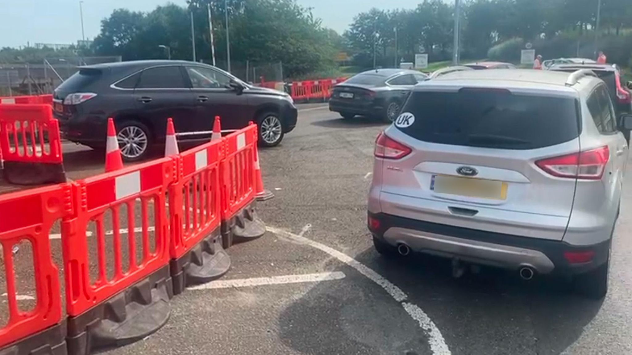 Channel tunnel terminal shut