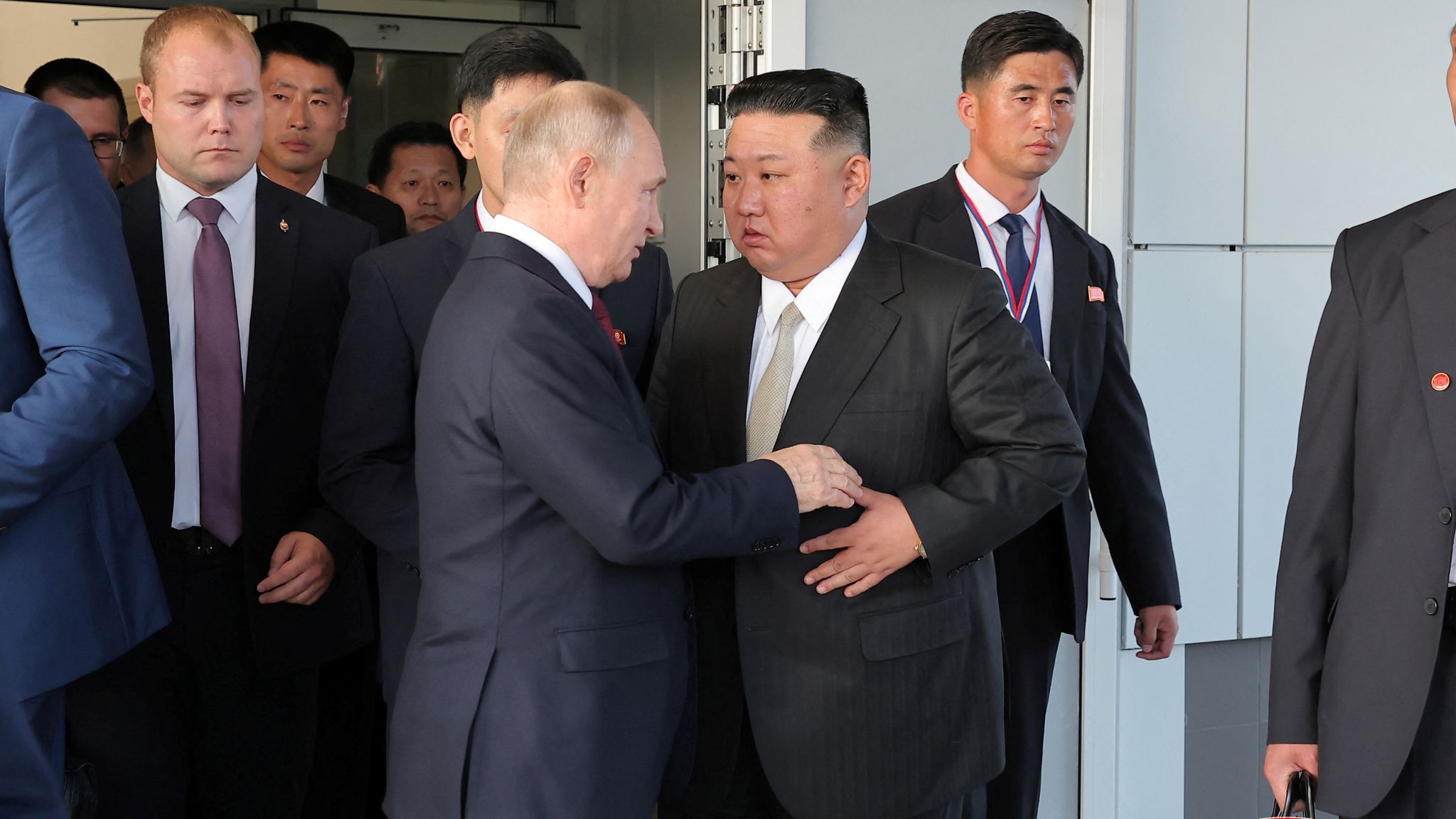 Vladimir Putin 'gratefully accepts' Kim Jong Un's invitation to visit North  Korea | World News | Sky News