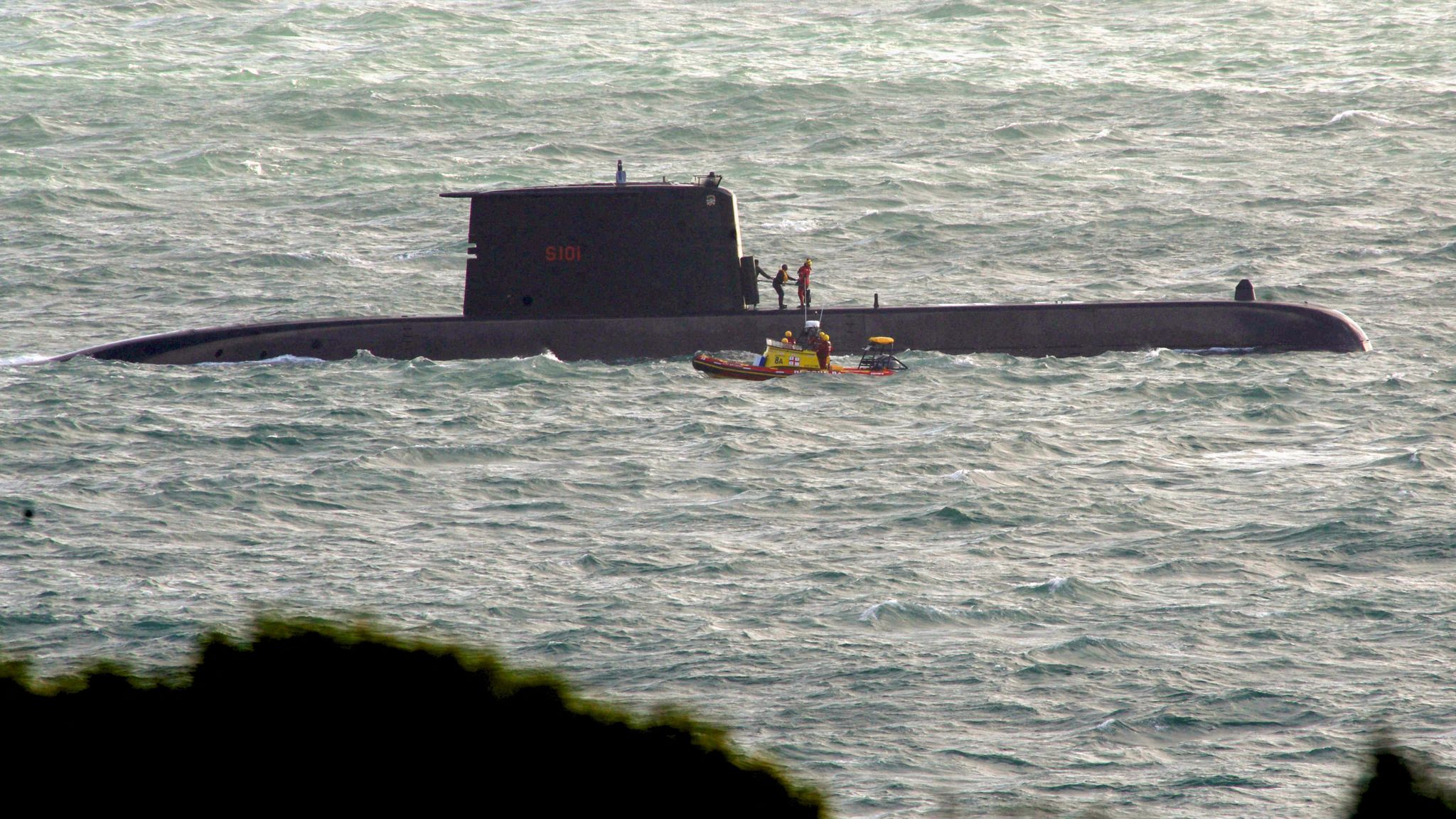 Three South African Navy Personnel Die After Being Swept Off Submarine   Skynews South Africa Submarine 6292560 