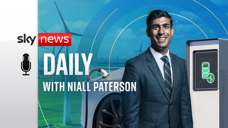 Sunak’s new Net Zero policy: Are the Tories turning a lighter shade of green? Listen to the Sky News Daily podcast