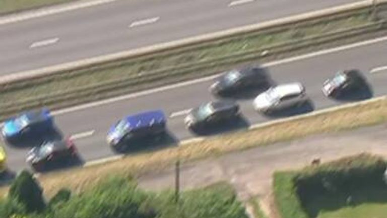 This closure will let all the cargo headed for Europe line up on the empty stretch of the motorway helping to avoid major traffic disruption across Kent