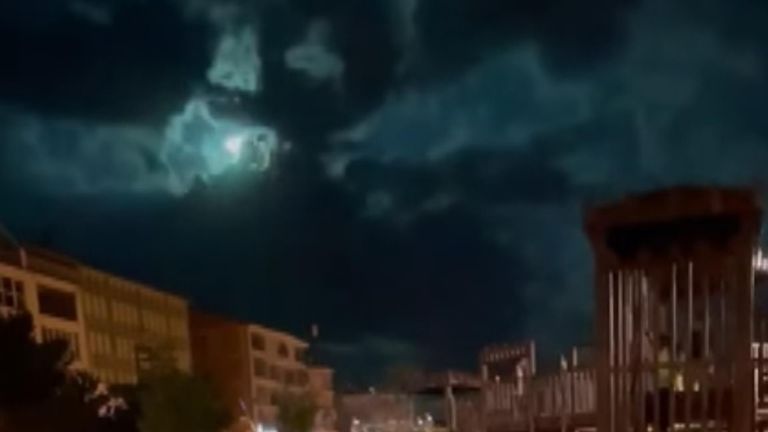 Meteor strike in Turkey