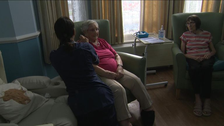 COVID and flu vaccines are rolling out across England today having been brought forward after a new coronavirus variant emerged in the UK.  Ashish Joshi Reports from Bedford Care Home