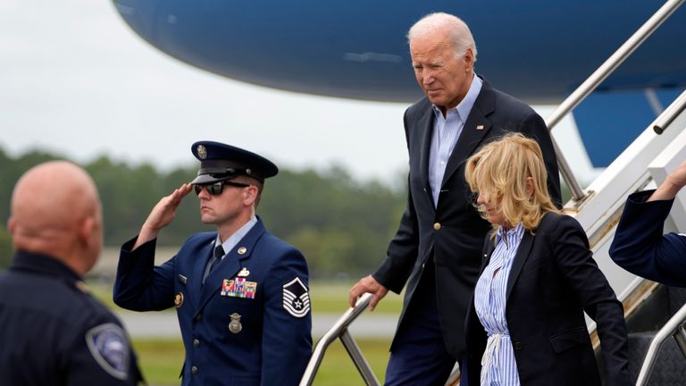 President Biden Visits Aftermath Of Hurricane Idalia In Florida | US ...