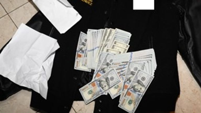 Federal investigators allege they found money stuffed in Menendez&#39;s jackets when they executed a search warrant in June 2022. Pic: USDC Southern District of New York