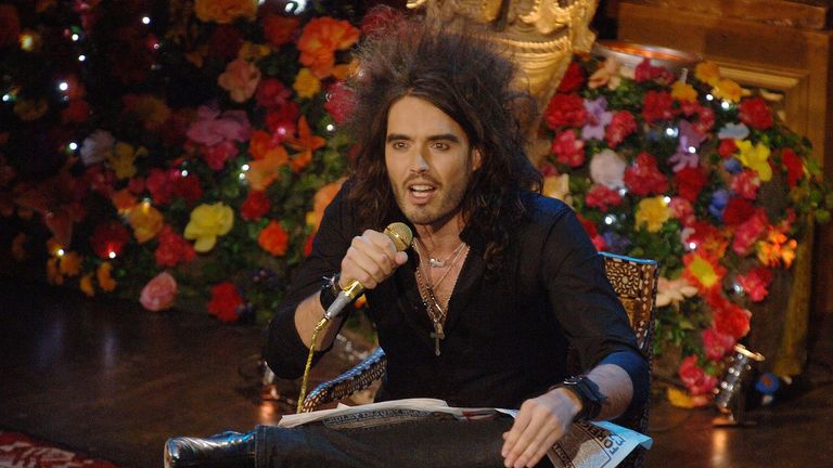 Russell Brand performing in 2006