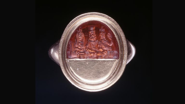 Roman sard intaglio. Pic: The British Museum