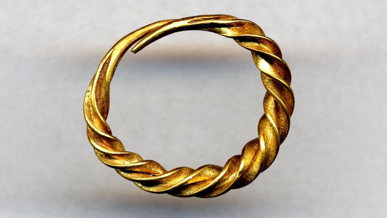 Late Bronze Age ear-ring. Pic: The British Museum