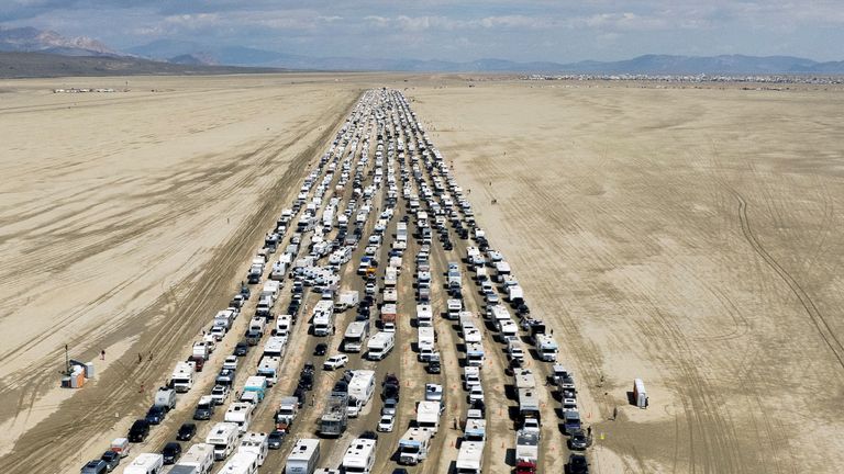 Burning Man: Thousands of partygoers allowed to leave festival after flooding - Vimarsana News