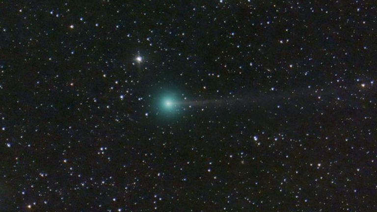 Comet Nishimura pictured from June Lake, California. Pic: Dan Bartlett/NASA
