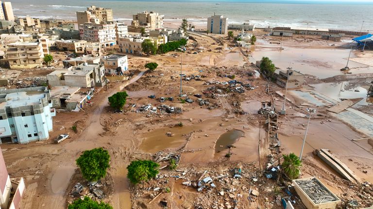 Derna has been devastated. Pic: AP