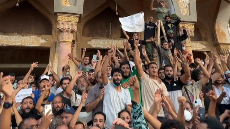Protest in Derna over floods