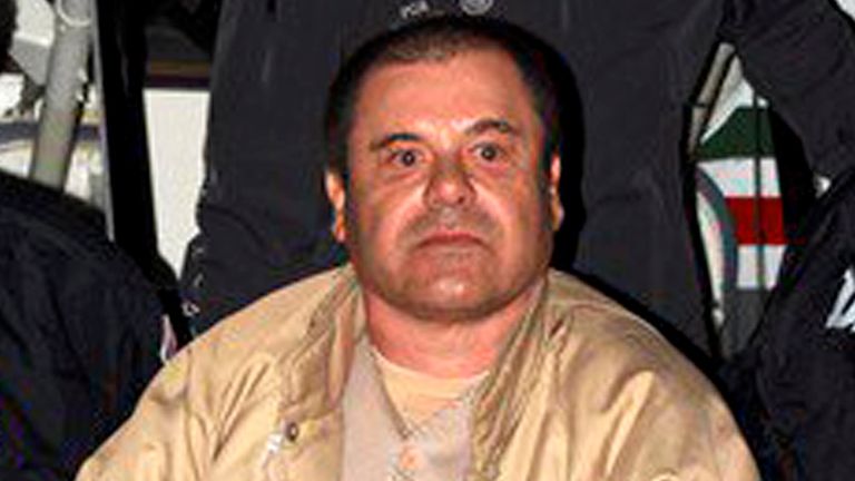 "El Chapo" pictured in New York in January 2017, shortly after his extradition to the US 