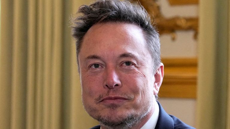 Poltics FILE PHOTO: Twitter, X Corp., and Tesla CEO Elon Musk poses prior to his talks with French President Emmanuel Macron, Monday, Could merely 15, 2023 on the Elysee Palace in Paris, France. Michel Euler/Pool by strategy of REUTERS/File Photo