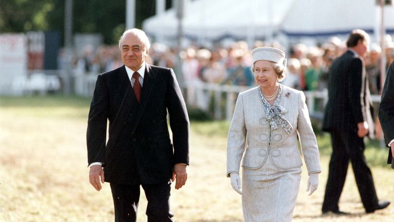 Queen Elizabeth II At Windsor Horse Show With Mohamed Fayed. Pic: Shutterstock