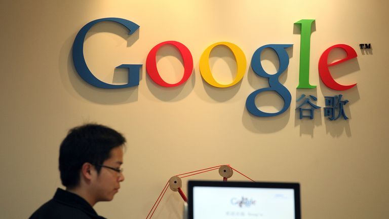 A worker at Google in Shanghai walks near their reception desk in their Shanghai office January 13, 2010. Google Inc may pull out of China because of censorship and cyber attacks on rights activists, further straining Sino-U.S. relations as Washington prepared to tackle global Internet censorship. Google, the world&#39;s top search engine, said on Tuesday it may close down its Chinese-language google.cn website and shut its offices after it uncovered sophisticated China-based attacks on human right