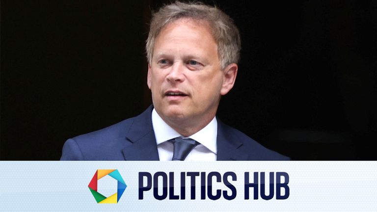 Grant Shapps leaves 10 Downing Street after being confirmed as the new defence secretary 