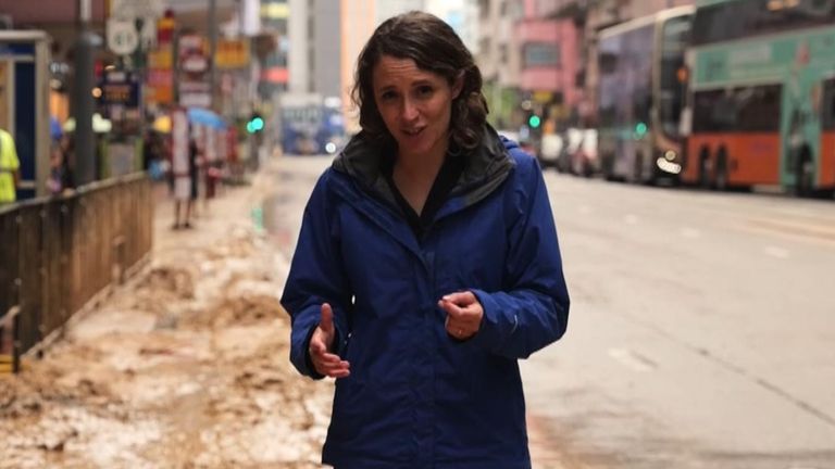 Helen-Ann Smith reports on flooding in Hong Kong