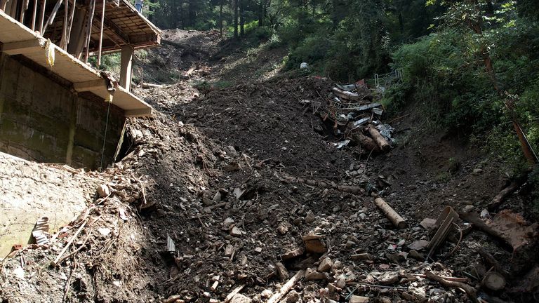 Worshippers were praying at the Shiv temple in the early morning on 14 August when a landslide completely engulfed them.