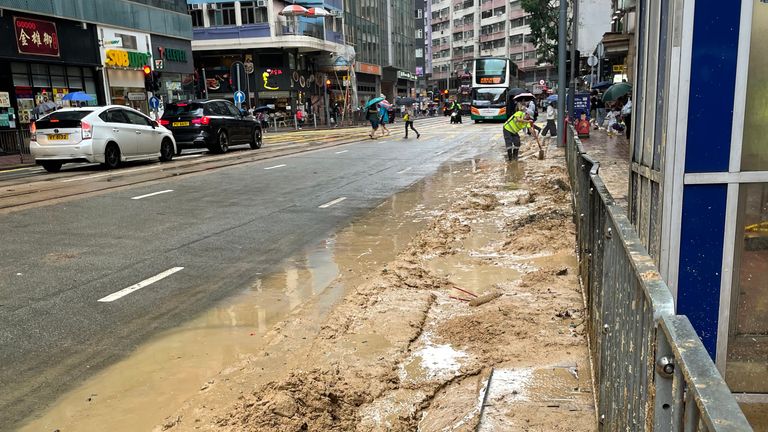 Hong Kong landslides