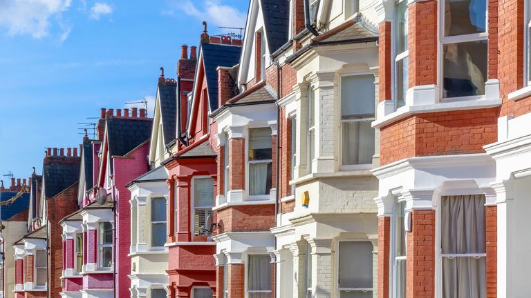 A general view of terraced houses in West Hampstead, London. Pic: iStock