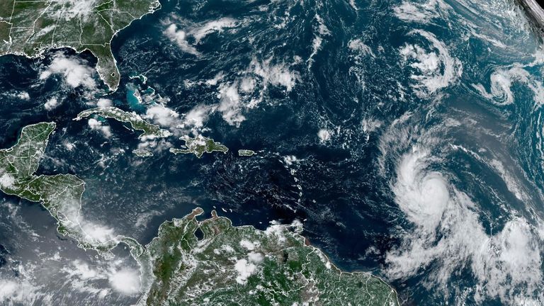 Hurricane Lee could rapidly strengthen. Pic: NOAA via AP