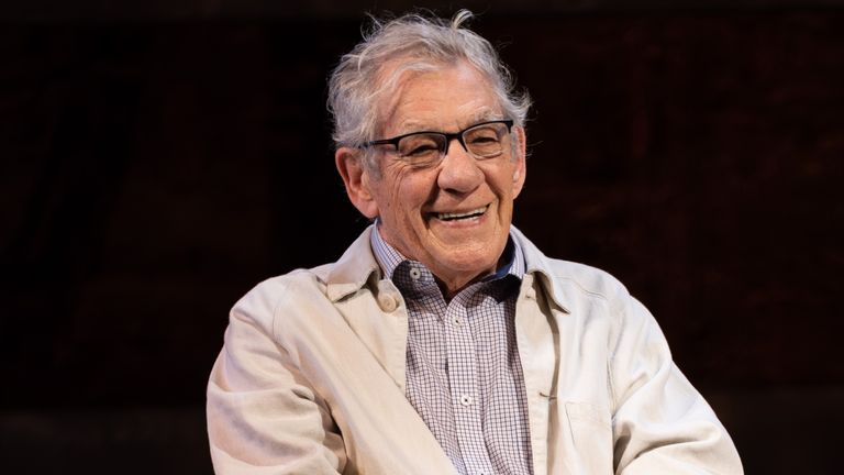 Sir Ian McKellen on the set of Frank and Percy.
Pic: Jack Merriman