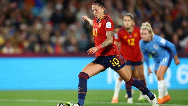 Jennifer Hermoso pictured during the Women&#39;s World Cup final in Sydney