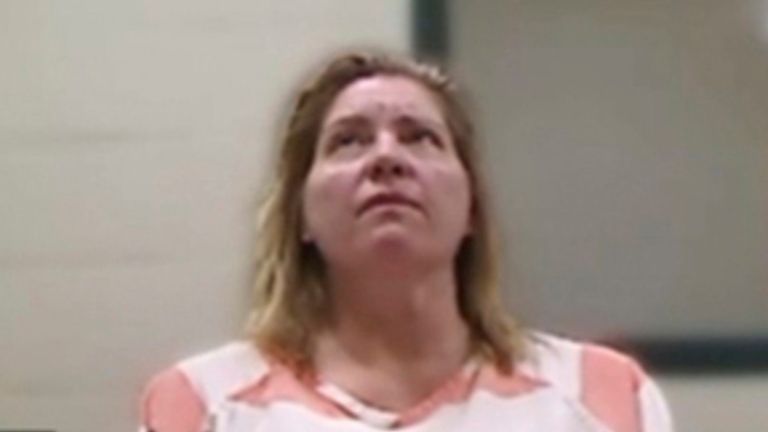 This image from video provided by the Utah State Courts shows Jodi Hildebrandt during a virtual court appearance, Friday, Sept. 8, 2023 in St. George, Utah. Jodi Hildebrandt, 54, and Ruby Franke were charged with six felony counts of aggravated child abuse after their arrests on Aug. 30 at Hildebrandt&#39;s house in the southern Utah city of IvinsJodi Hildebrandt, 54, were charged with six felony counts of aggravated child abuse after their arrests on Aug. 30 at Hildebrandt&#39;s house in the southern Utah city of Ivins (Utah State Courts via AP)