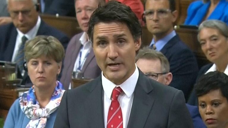 Justin Trudeau says involvement in the killing of a Canadian citizen on Canadian soil by a foreign government is not acceptable