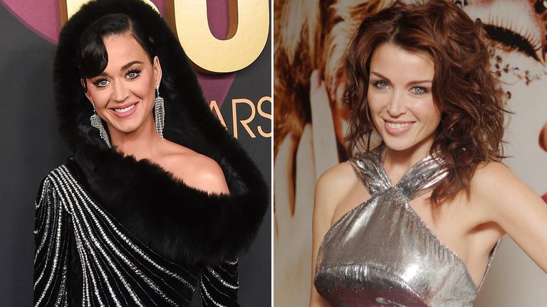 Katy Perry and Dannii Minogue
Pic:AP/Reuters