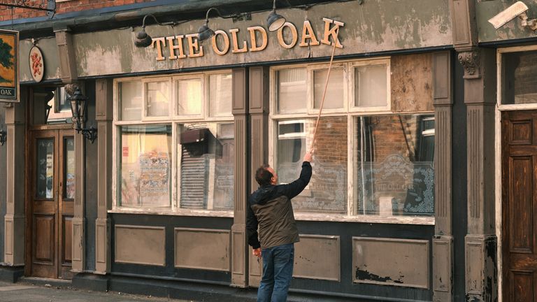 Undated film still from The Old Oak. Pictured: Dave Turner as TJ Ballantyne. See PA Feature SHOWBIZ Film Reviews. WARNING: This picture must only be used to accompany PA Feature SHOWBIZ Film Reviews.

